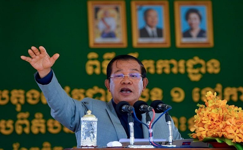 El primer ministro camboyano, Hun Sen,