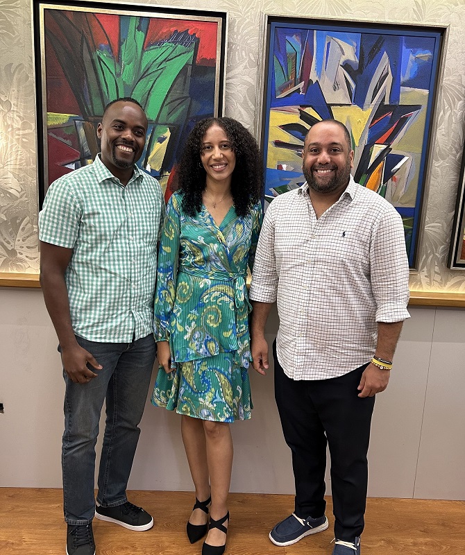 Miguel Monanci, Onice Matos y Orlando Jerez.