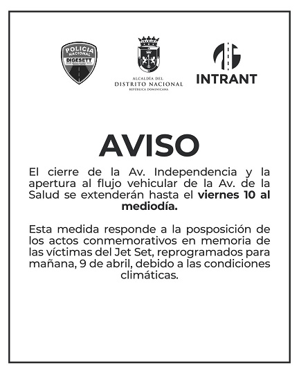 Extienden medidas de tránsito