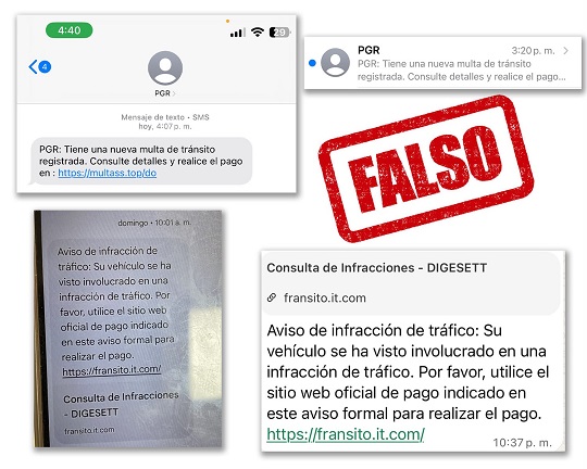 multas falsas
